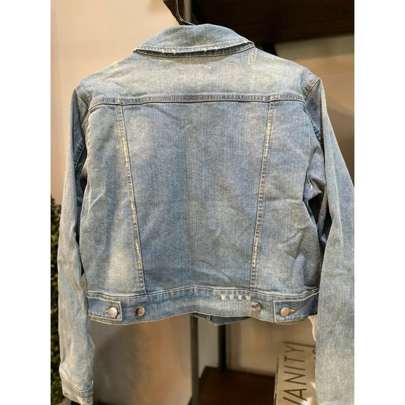 Elizabeth And James Piper Denim Jacket Distres - Picture 11 of 12